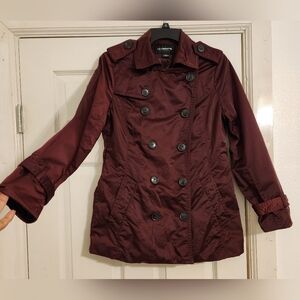 Jacket Coat Burgundy/Maroon size S. Liz Claiborne